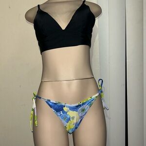 Aerie Floral Women's Swim Suit Choose bikini 
Bottom  Top black size S s…